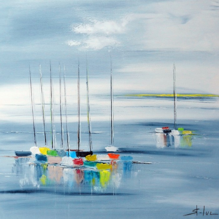 Вода и небо. Французский художник. Michel Saint Luc Michel Saint Luc