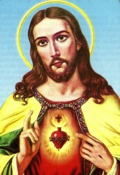 Cristo, Jesús o Jesucristo Imagen de Cristo, Jesús o Jesucristo mostrando su iluminado corazón