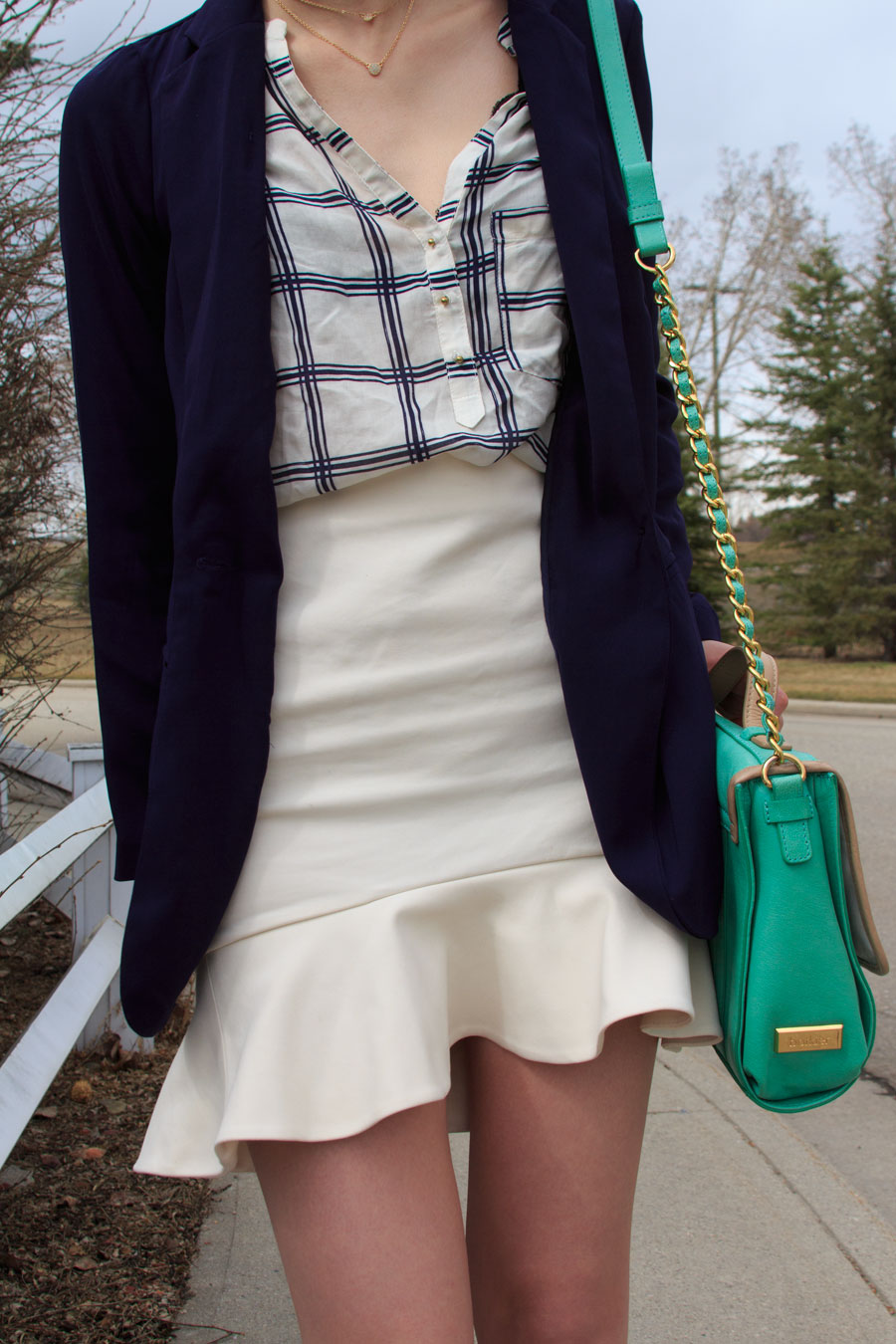 Dynamite, Zara, work wear, Spring Shoes, outfit, personal style, botkier, frilled skirt, peplum