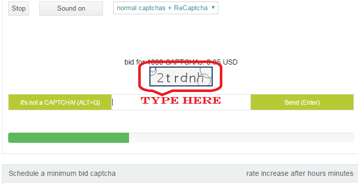captcha entry work without investment
