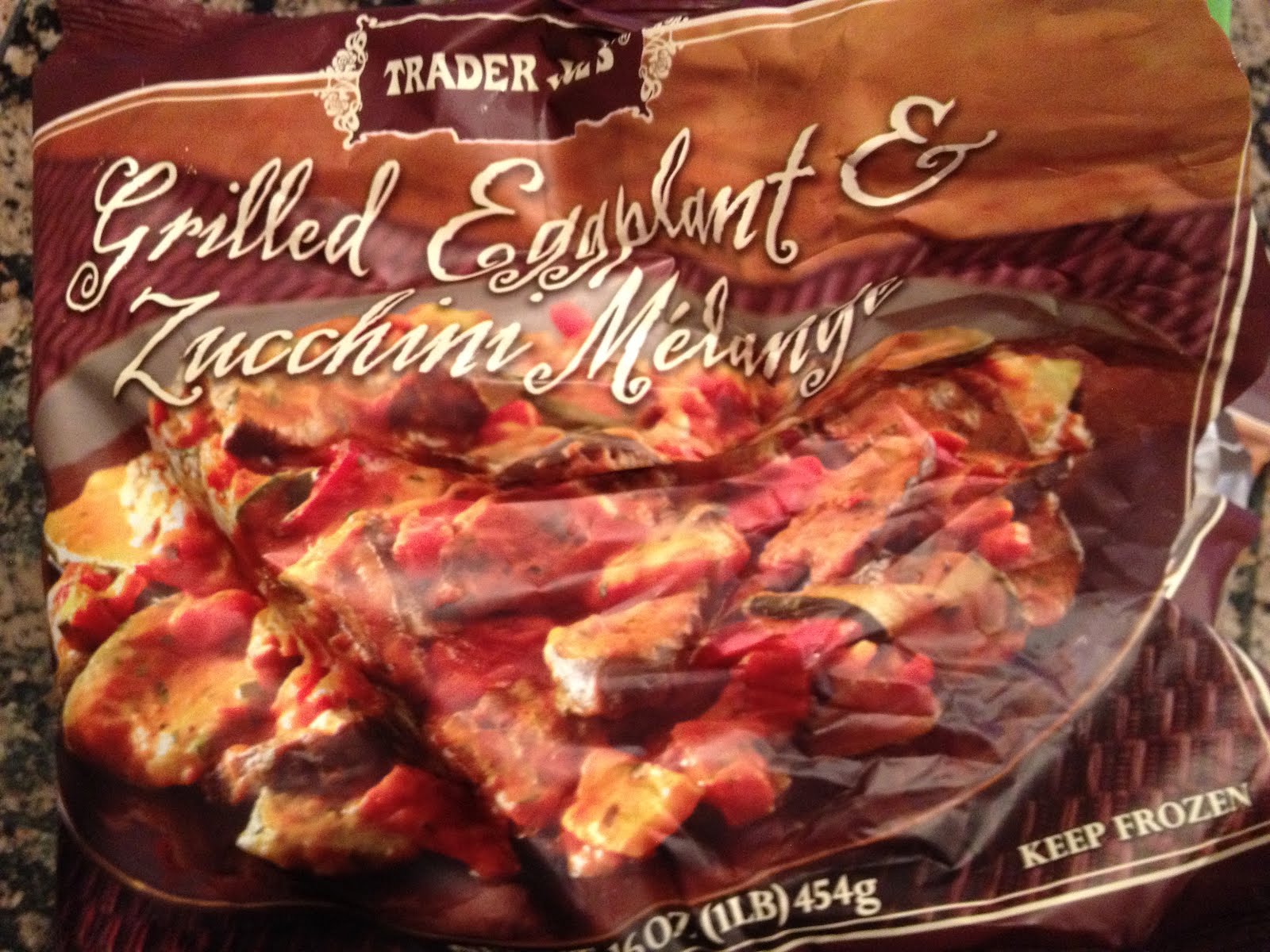 Trader Joe's Taste Test Grilled Eggplant and Zucchini Melange (Frozen)