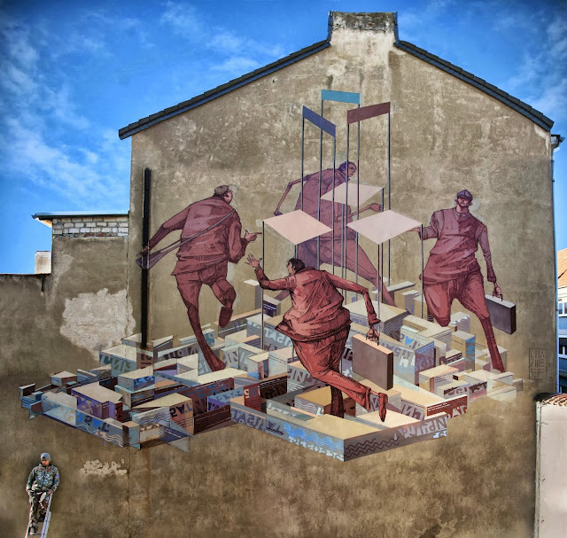 Street Art By Polish Artists Chazme and Sepe For CityLeaks 2013 in Germany. 1