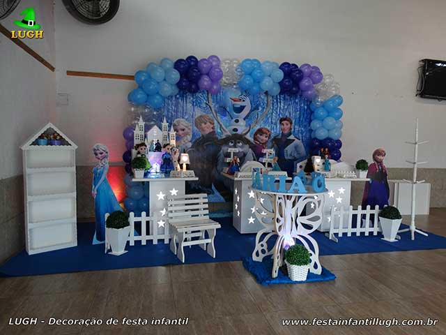 Decoração Frozen - Mesa provençal de aniversário