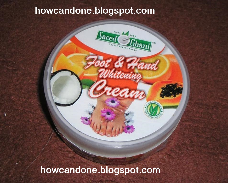 Foots And Hands Whitening Cream Formula i how do