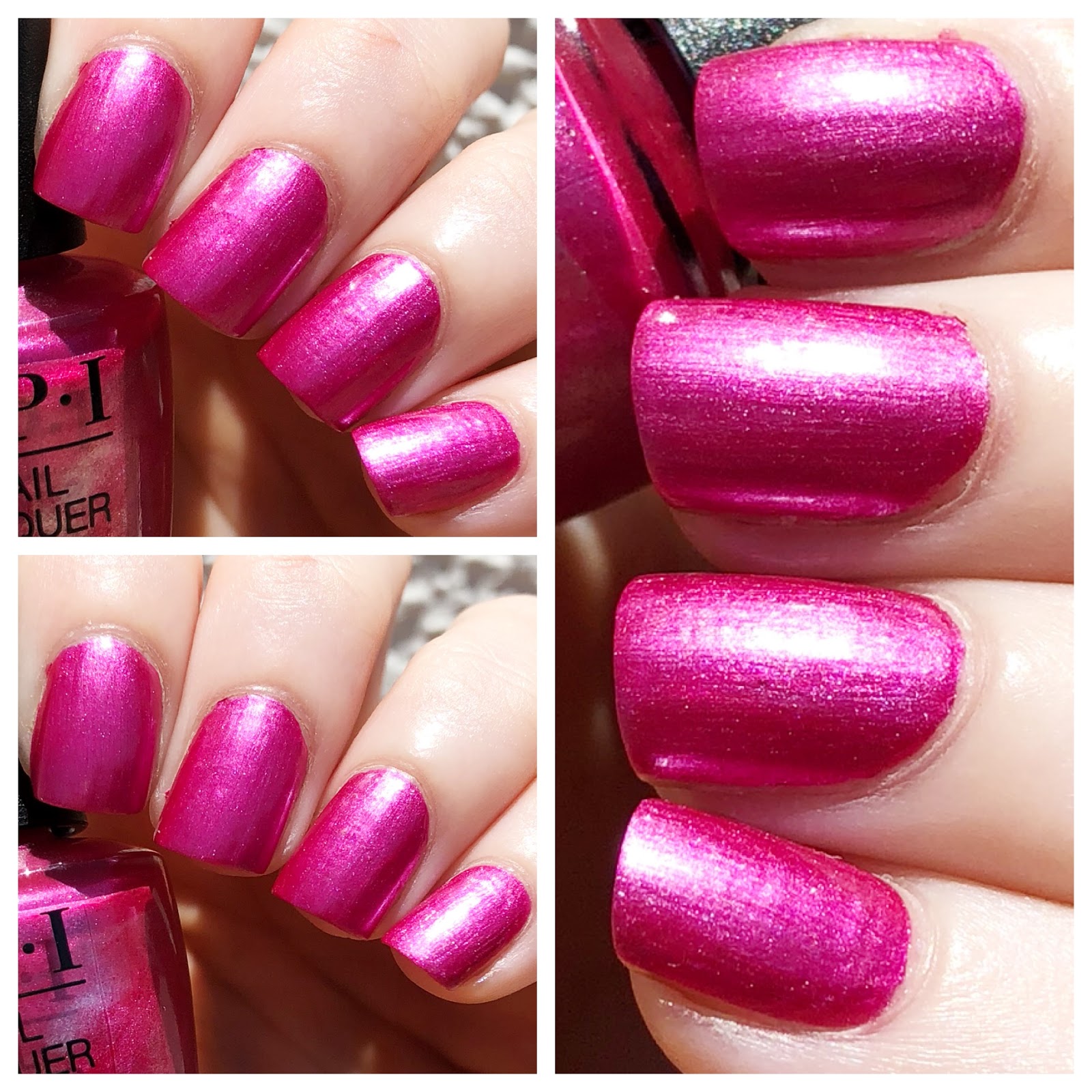 cat eyes & skinny jeans NOTD OPI Nail Lacquer Collection in ARose At