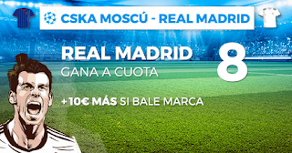 Paston Megacuota champions Real Madrid gana CSKA 2 octubre Paston Megacuota champions Real Madrid gana CSKA 2 octubre