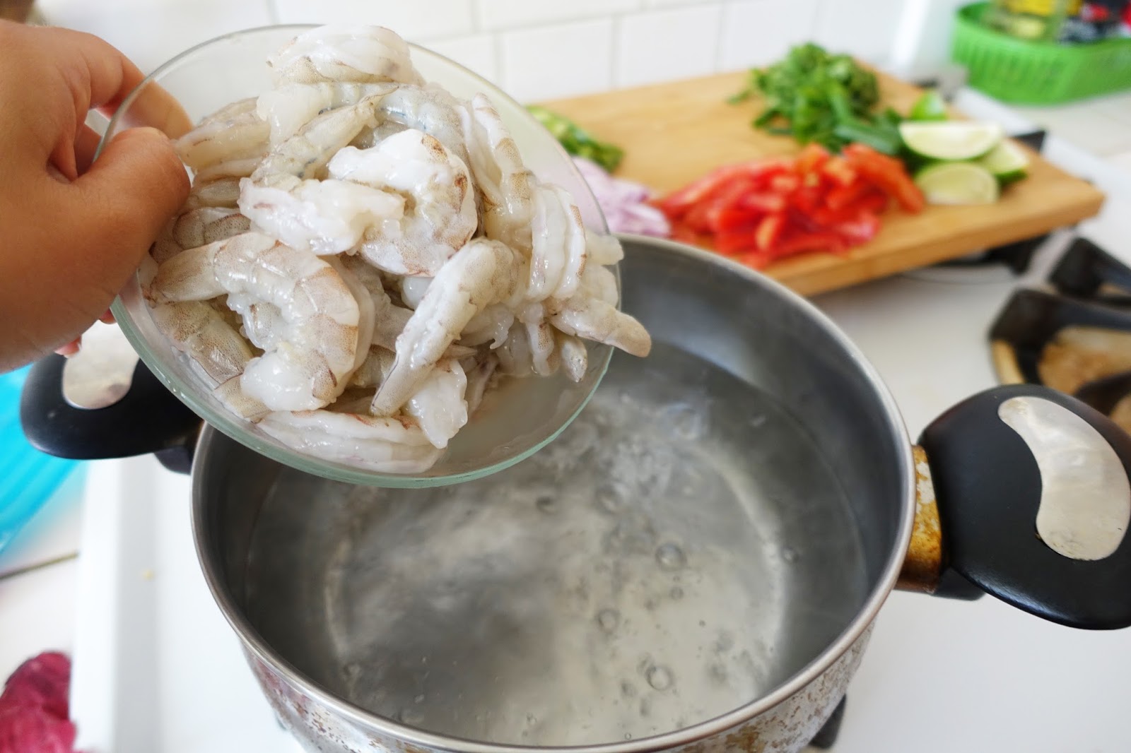 Hmong Shrimp Salad with Lime Vinaigrette Kathy Nom Nom