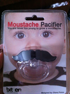 Moustache pacifier plastic baby dummy