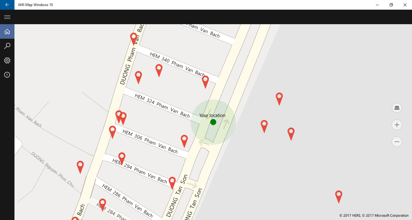 Ứng dụng Wifi Map cho Windows 10