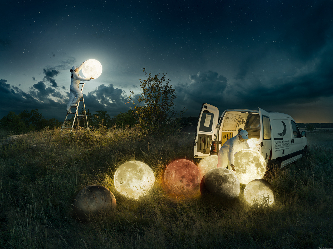 Full Moon Service Erik Johansson Fotografía