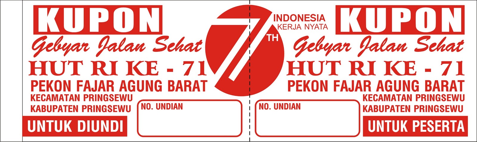 Desain Kupon Jalan Sehat 17 Agustus Kono Terko Desain Kupon Jalan Sehat 17 Agustus Kono Terko