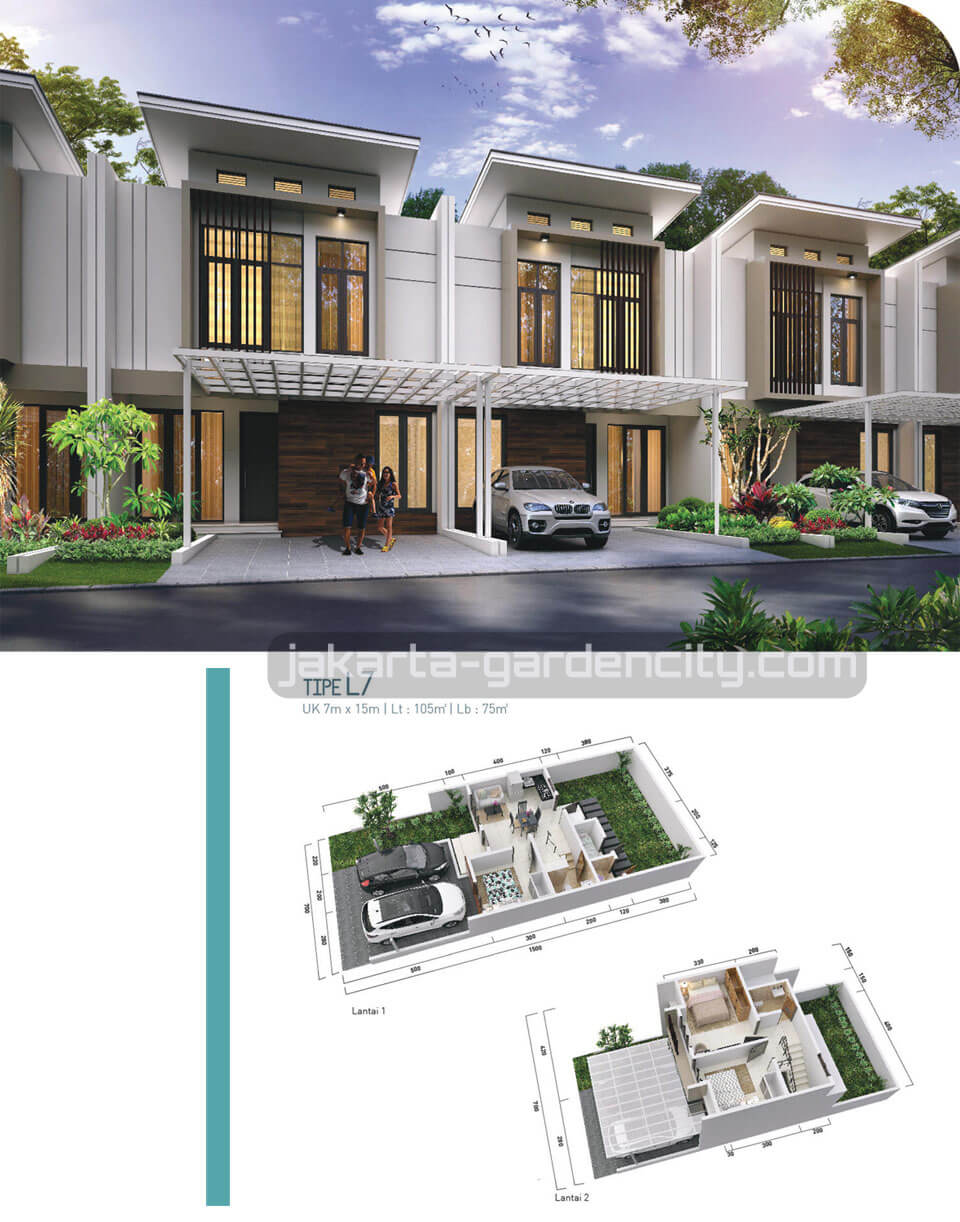 Tipe L7 rumah cluster Shinano JGC Tipe L7 rumah cluster Shinano JGC