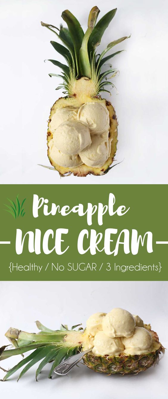 Healthy Pineapple Banana Ice cream Healthy Food Ideas