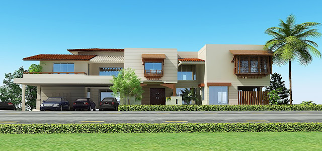 Lahore Pakistan 3d Front Elevation House Design House Plans 3d Model