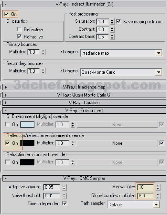 the best v-ray rendering setting