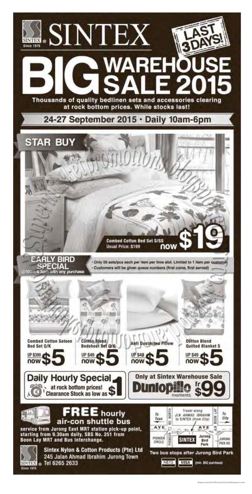 Sintex Warehouse Sale 2015 24 27 September 2015 Supermarket Promotions