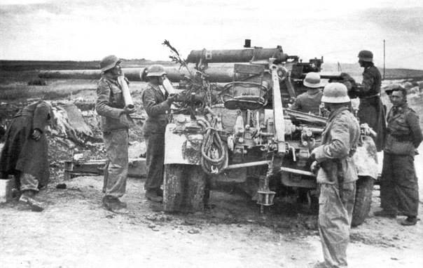 World War Ii History German 88 Mm Anti Aircraft Gun Firing At Ground