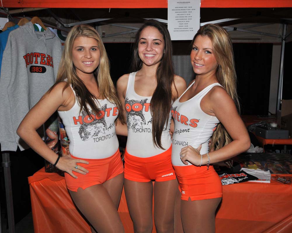 Hooters girls mentioned that the Downtown Toronto Bikini Contest will be in...