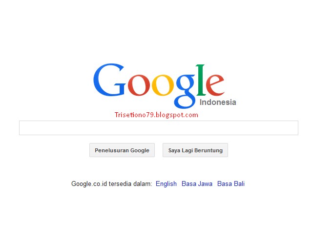 trisetiono79.blogspot.com: Cara Agar Google menjadi halaman awal di
