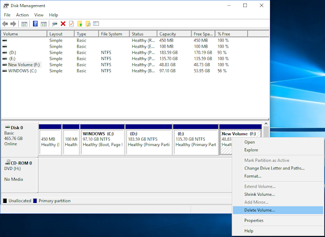 Delete volume. Delete volume