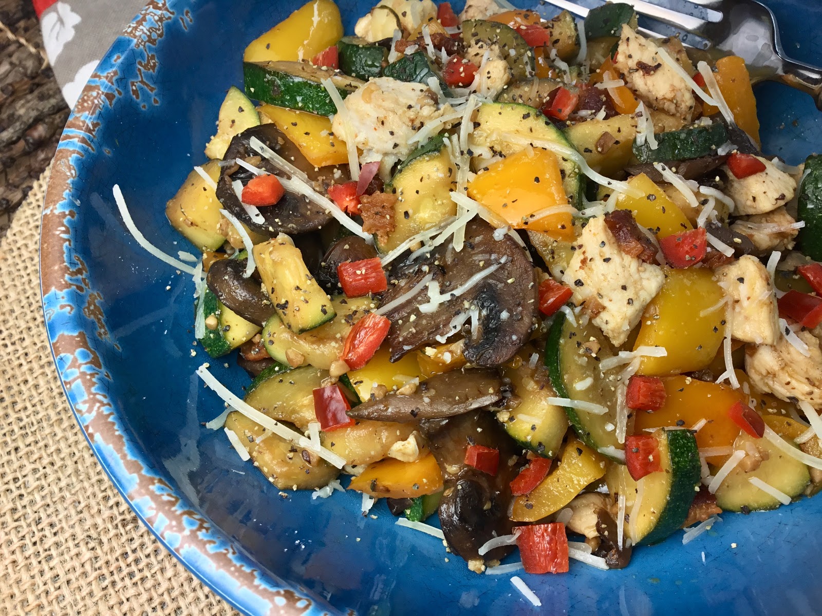 Food Fitness by Paige Keto Zucchini Stir Fry