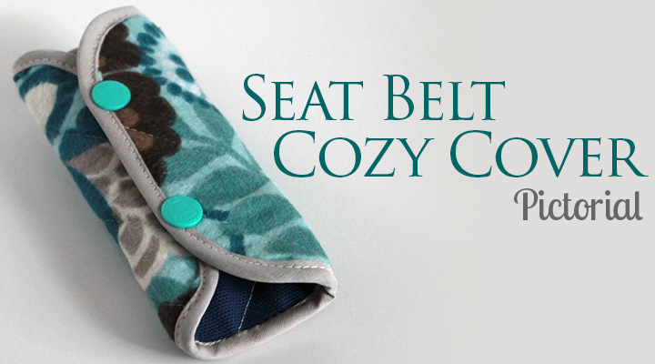 Sewing Tutorial: Seat Belt Cozy Cover -- great scrap buster perfectly sized for kids! | The Inspired Wren
