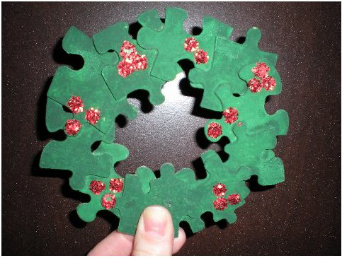 How To Make A Puzzle Piece Snowflake Ornament Craft