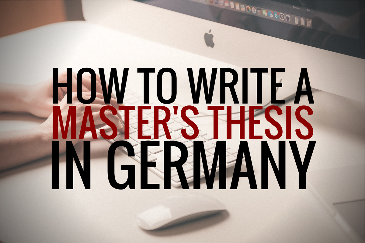 Master thesis in germany
