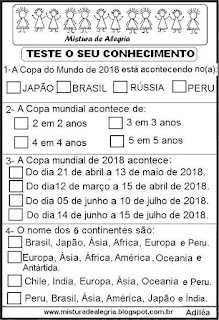 Simulado sobre Copa mundial 2018