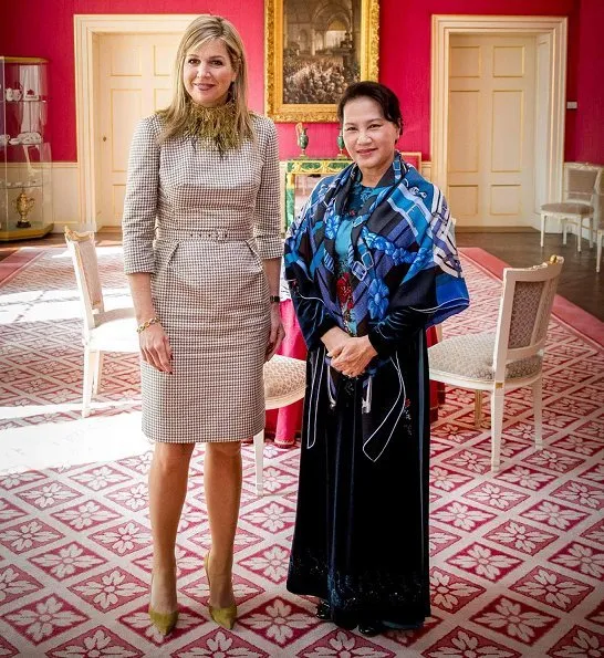 Dutch Queen Maxima receives the chairwoman of the National Assembly of Vietnam, Nguyen Thi Kim Ngan