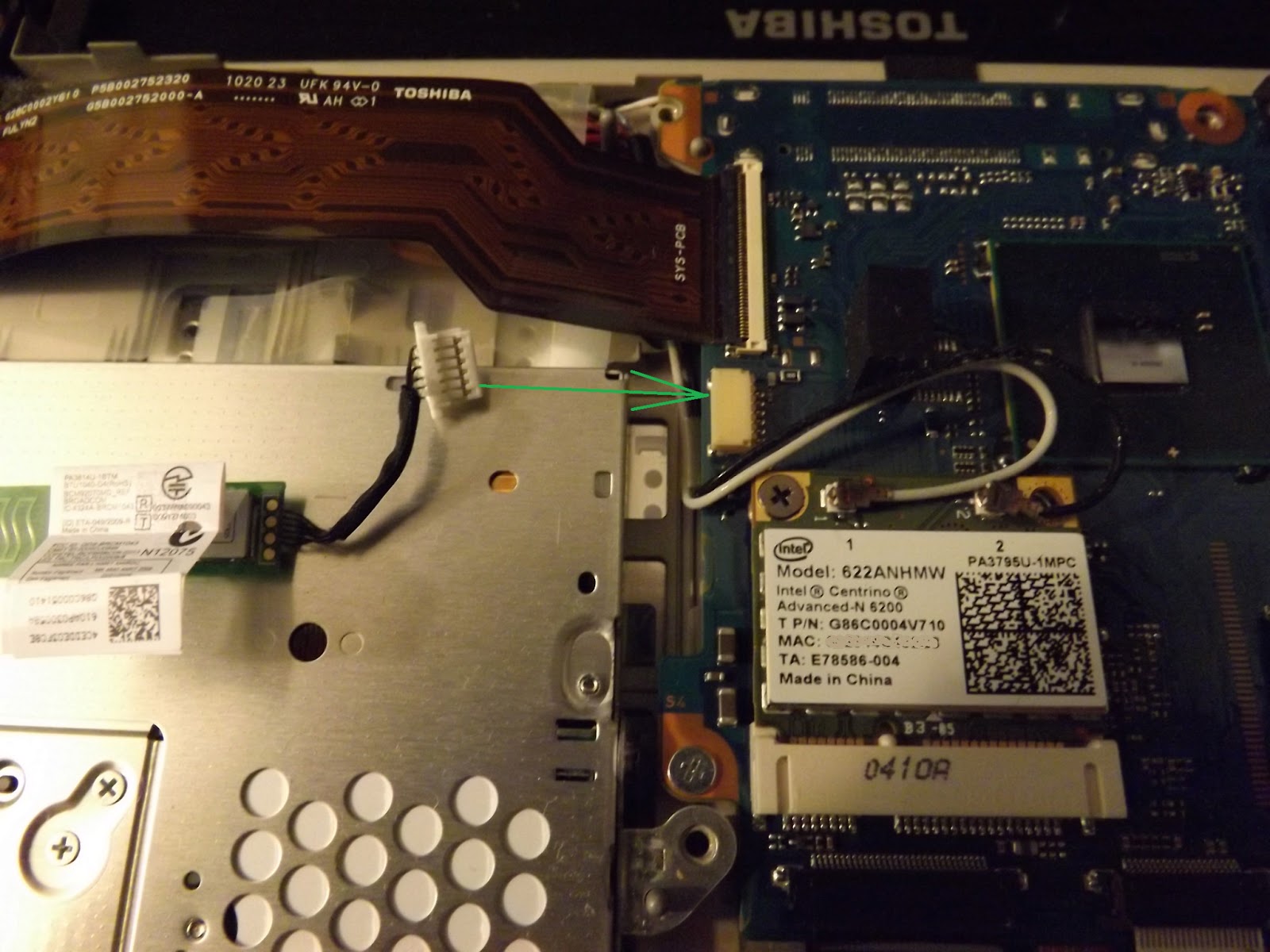 Vlad's Tech Blog How to add Bluetooth to Toshiba R705