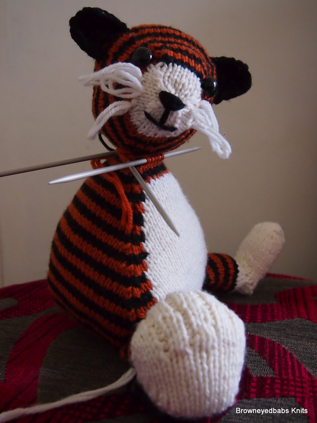 browneyedbabs knitting patterns: the naughty tiger