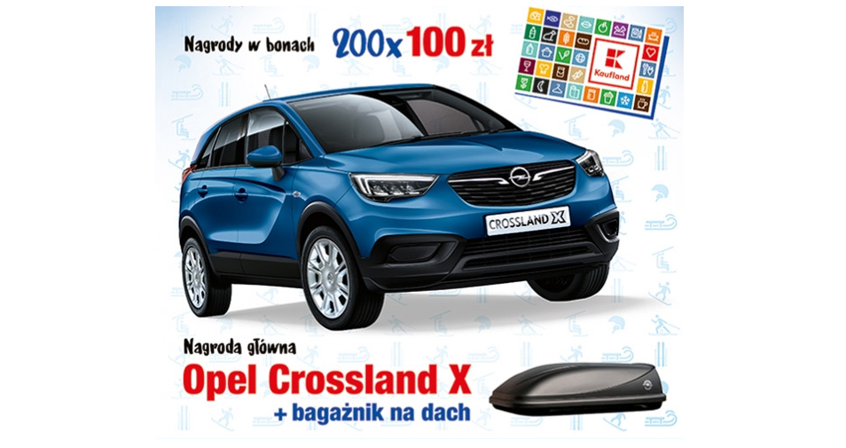 Wygraj samochód Opel Crossland X + bagażnik na dach Konkurs