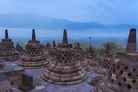 stupa on borobudur