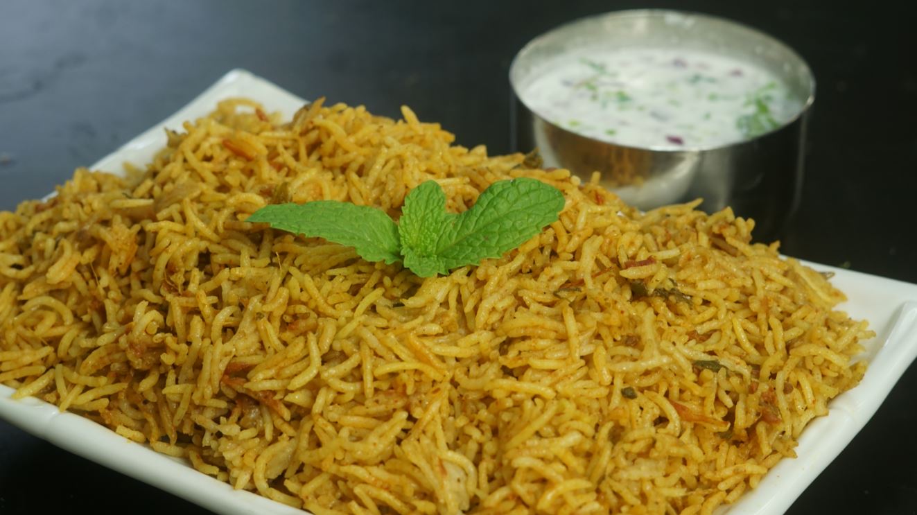 How to make Kuska / Plain Biryani Recipe Steffi's Recipes