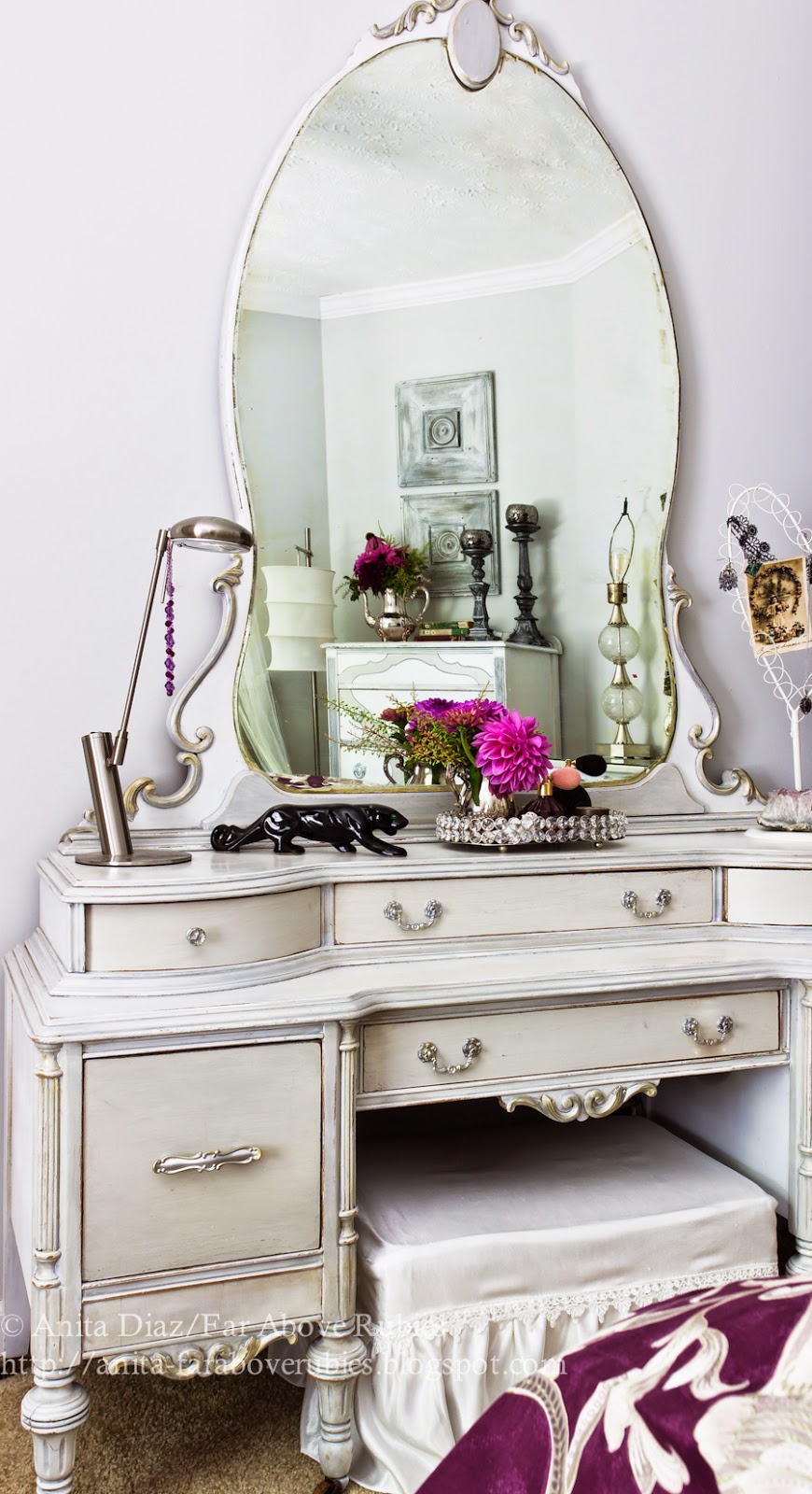 Painting Isabelle's vanity... - Whispering Pines Homestead, image size:870x1600