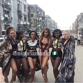 PHOTOS : Ciara shooting a Video somewhere in Lagos  ( See photo) 