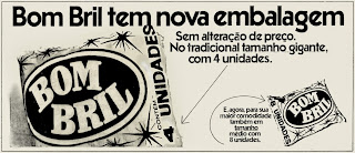 esponja Bom Bril.  os anos 70; propaganda na década de 70; Brazil in the 70s, história anos 70; Oswaldo Hernandez; 