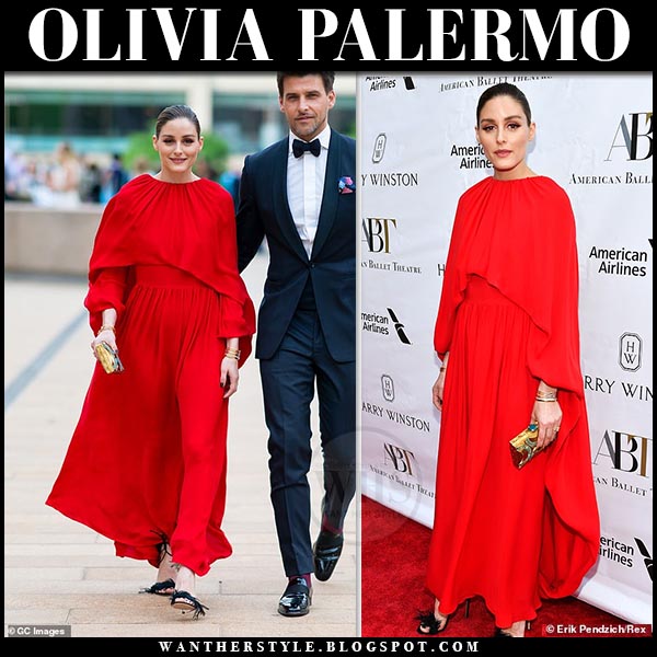 olivia palermo red dress