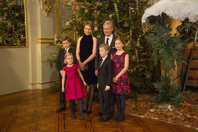 Princess Elisabeth, Prince Emmanuel, Prince Gabriel, Princess Eleonore, Queen Mathilde, King Philippe of Belgiuim