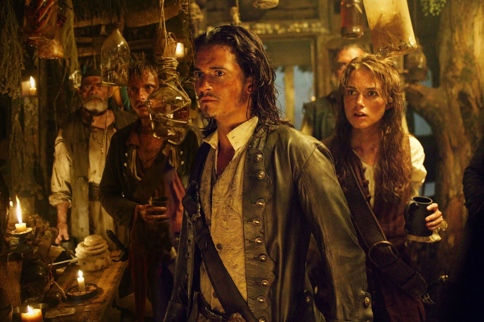 Orlando Bloom as Will Turner in The Pirates of the Carribean ...