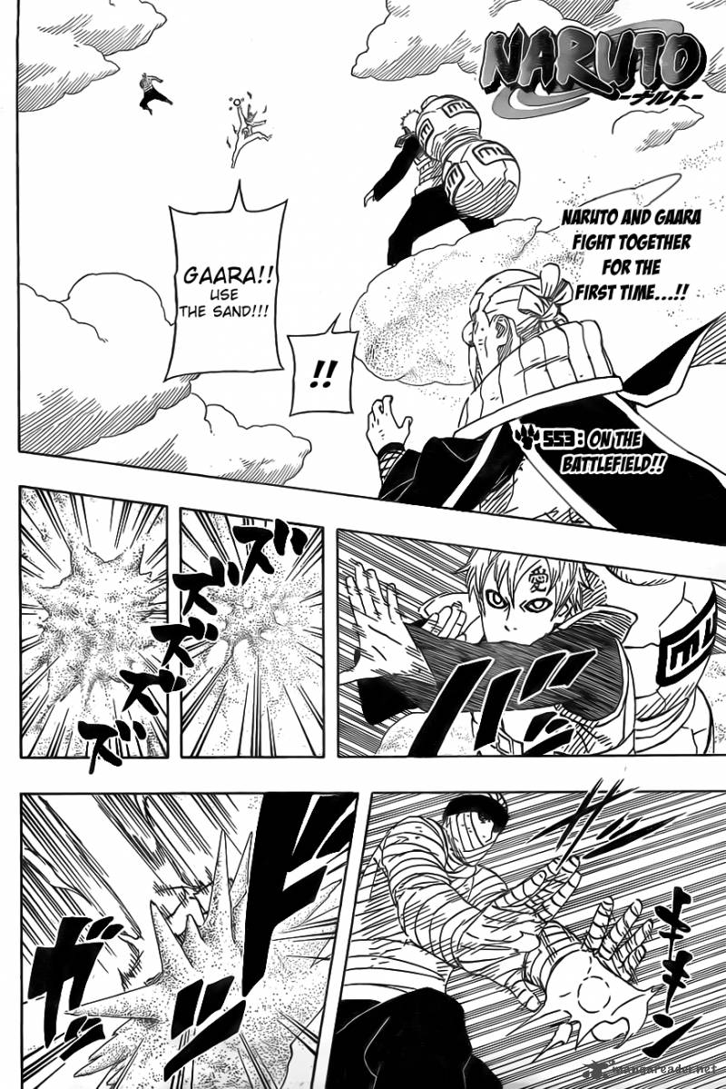 Naruto 553 : On the Battlefield !!! | All World One Home