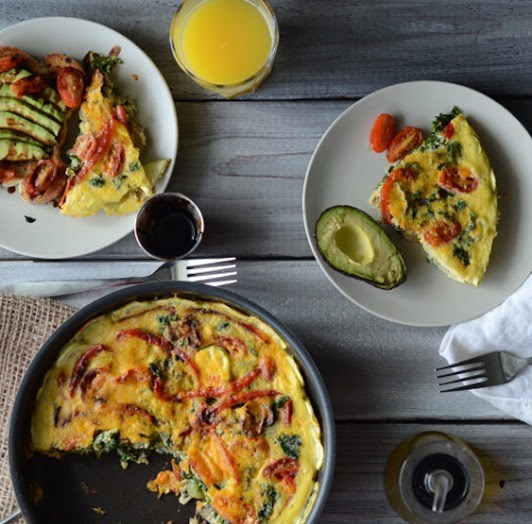 Kale and Mushroom Frittata Kale and Mushroom Frittata