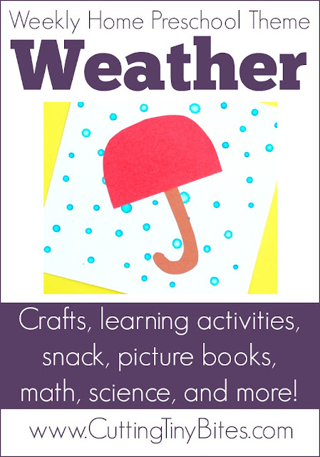 Weather Crafts for Toddlers - Frosting and Glue- Easy crafts