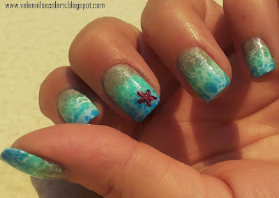 starfish on seawave nail