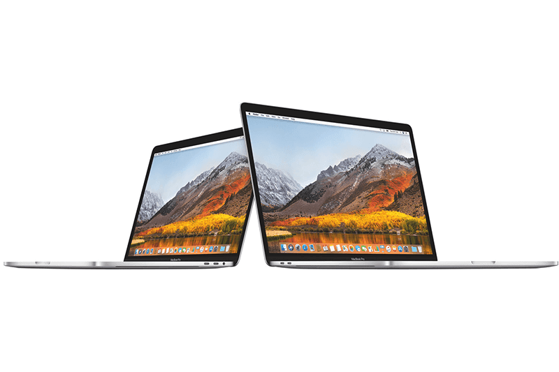 The 2018 version of the MacBook Pros