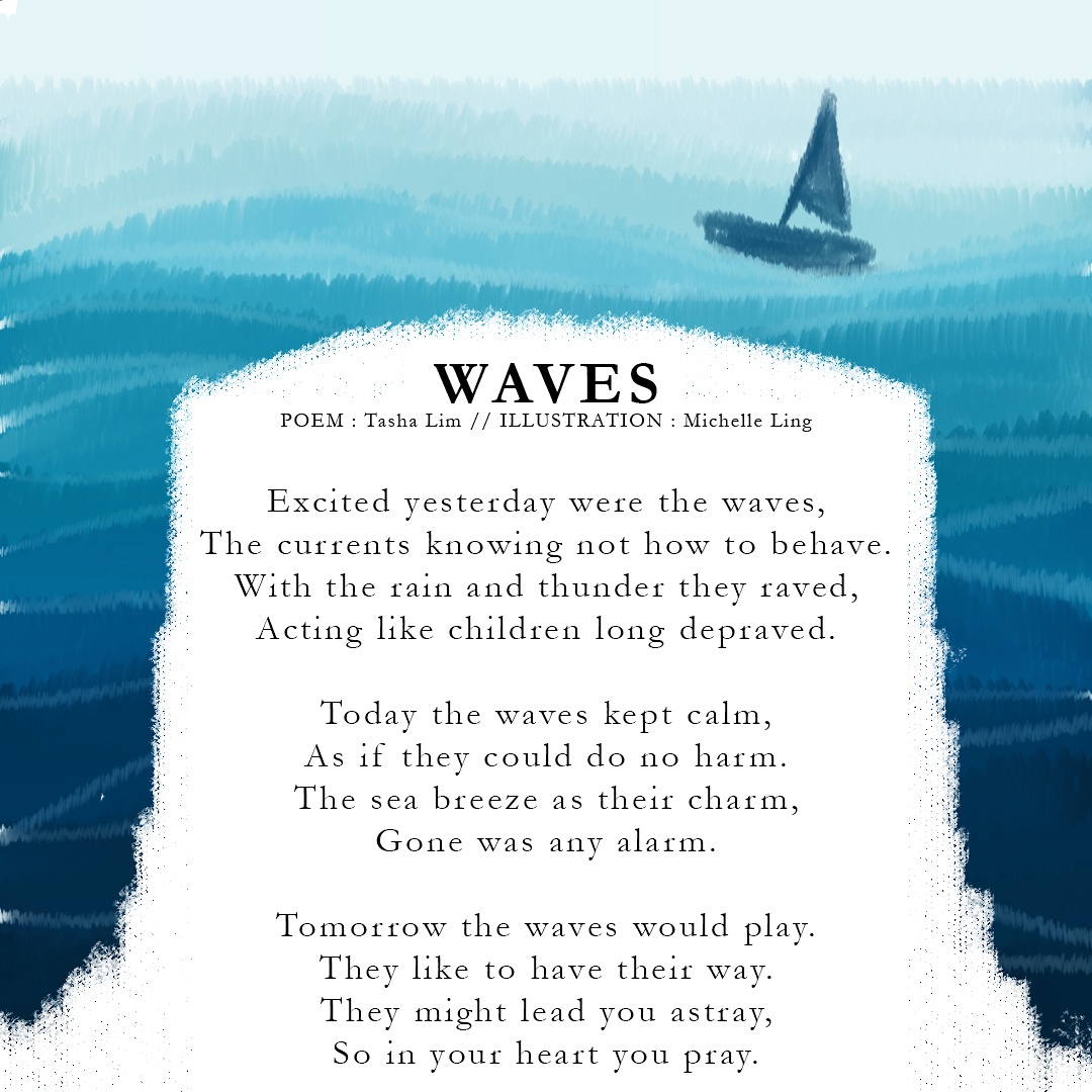 creative writing about the waves