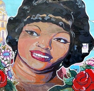 Lucha Reyes Foto al mural de Lucha Reyes a colores