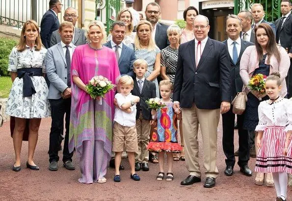 Prince Albert II and Princess Charlene, Crown Prince Jacques and Princess Gabriella