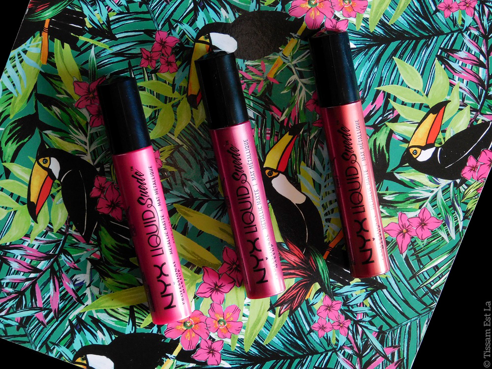 NYX Professional Makeup | Liquid Suede Metallic Matte Lipsticks Swatches & Review - Avis et Swatch - Pure Society - Biker Babe - Buzzkill NYX Professional Makeup | Liquid Suede Metallic Matte Lipsticks Swatches & Review - Avis et Swatch - Pure Society - Biker Babe - Buzzkill